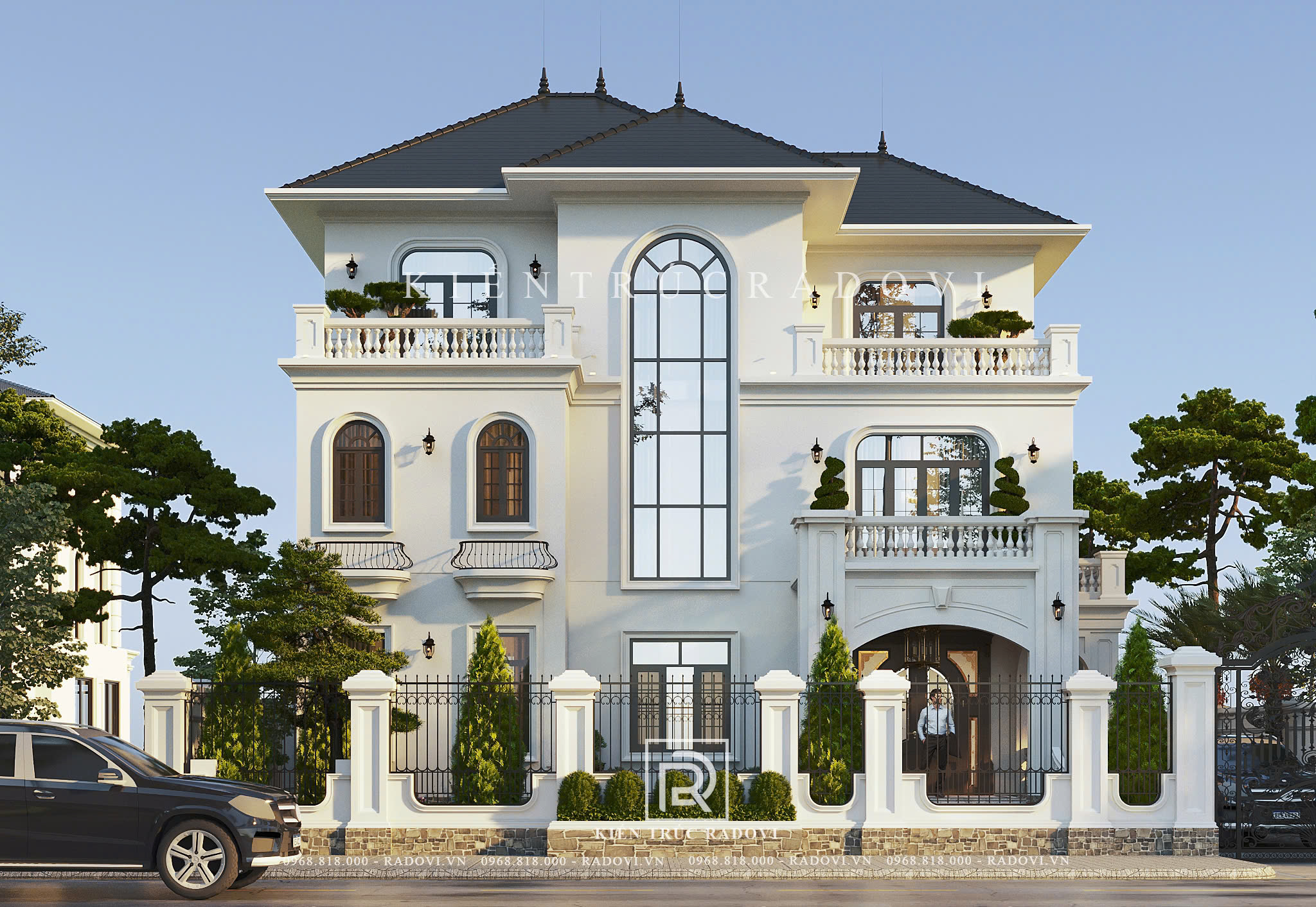 Biệt thự tân cổ điển 3 tầng sang trọng