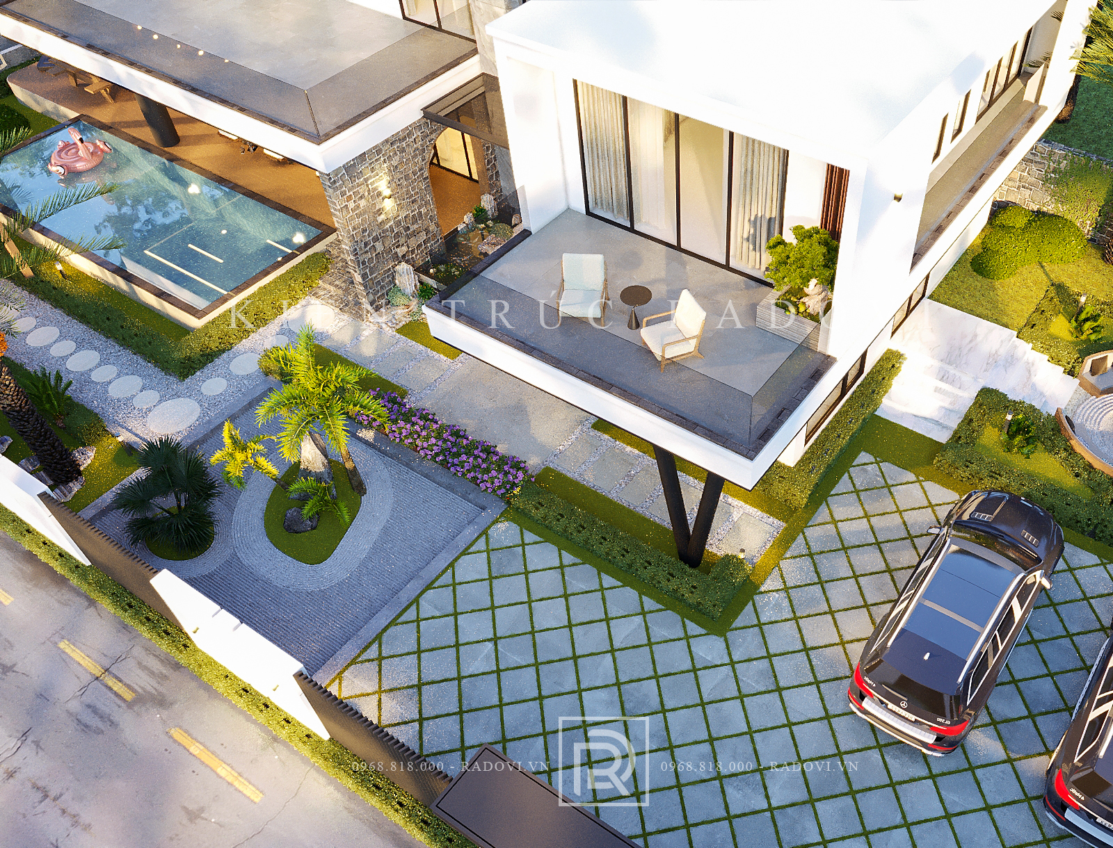 Ban công ngoài trời