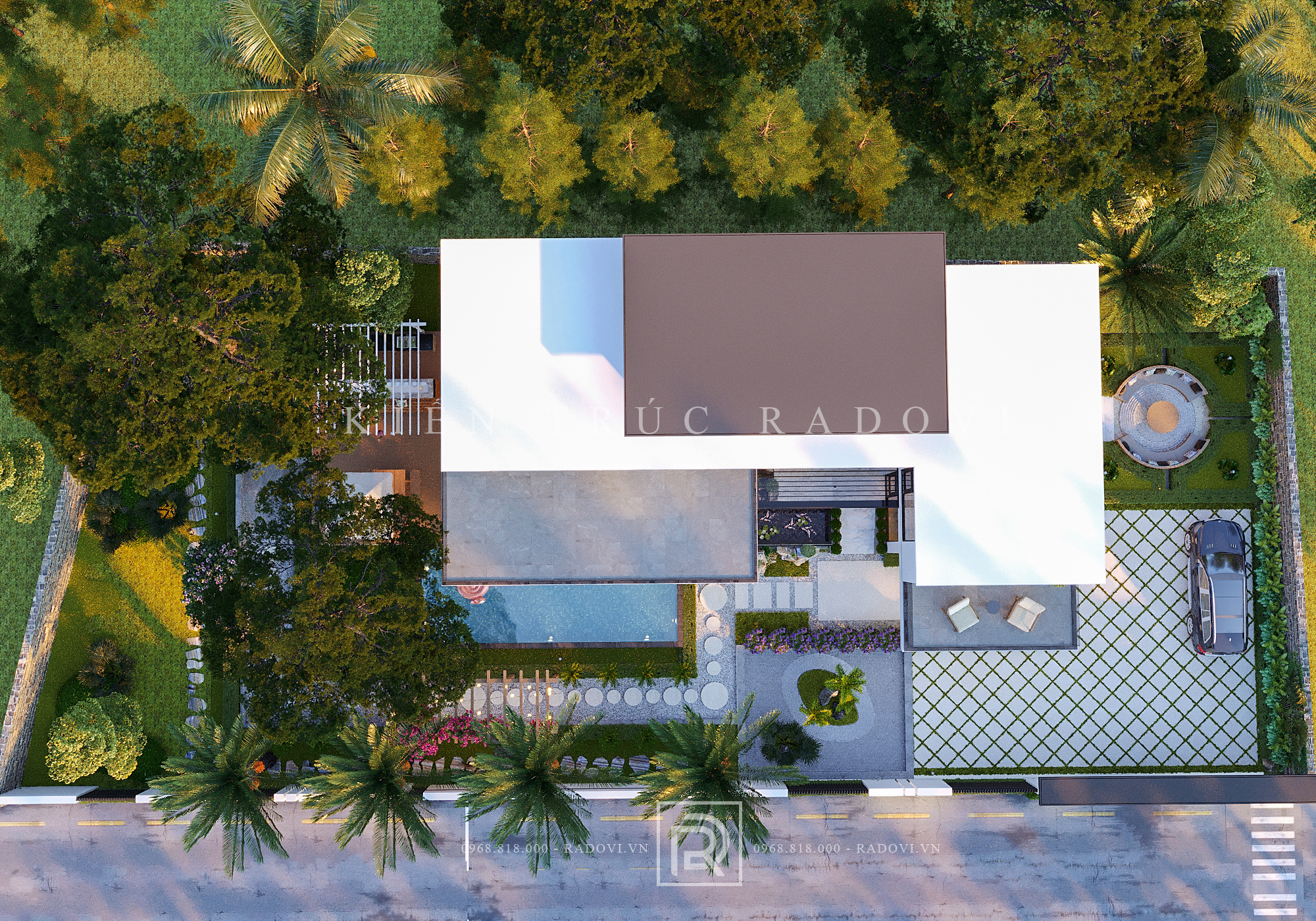 Villa nghỉ dưỡng xanh mát