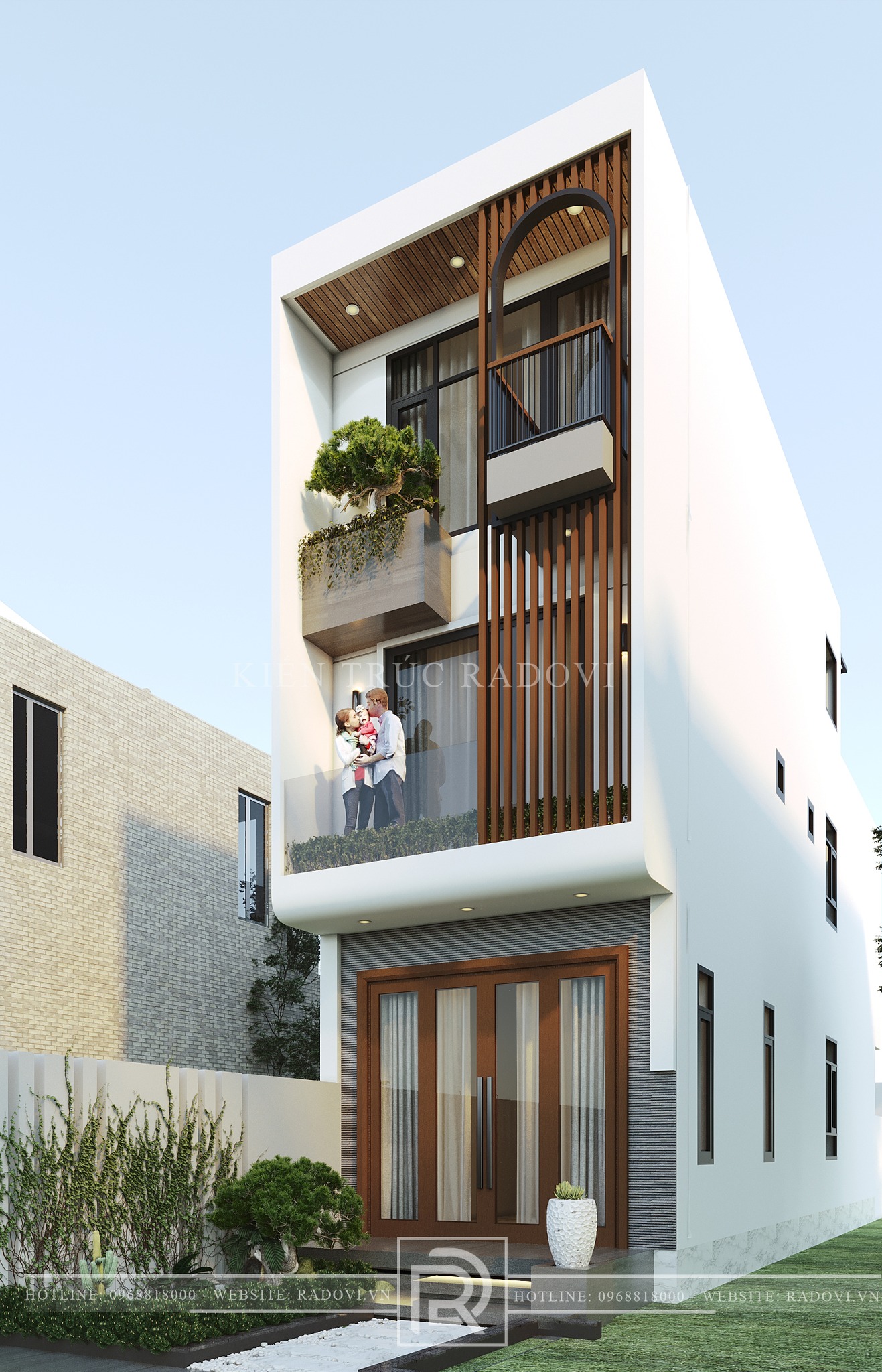 Tiểu cảnh xanh trong thiết kế nhà phố 