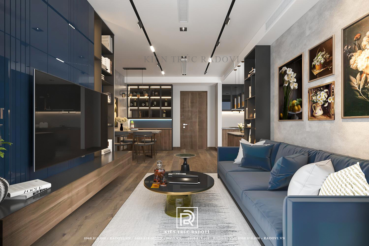 Phòng khách nội thất chung cư hiện đại