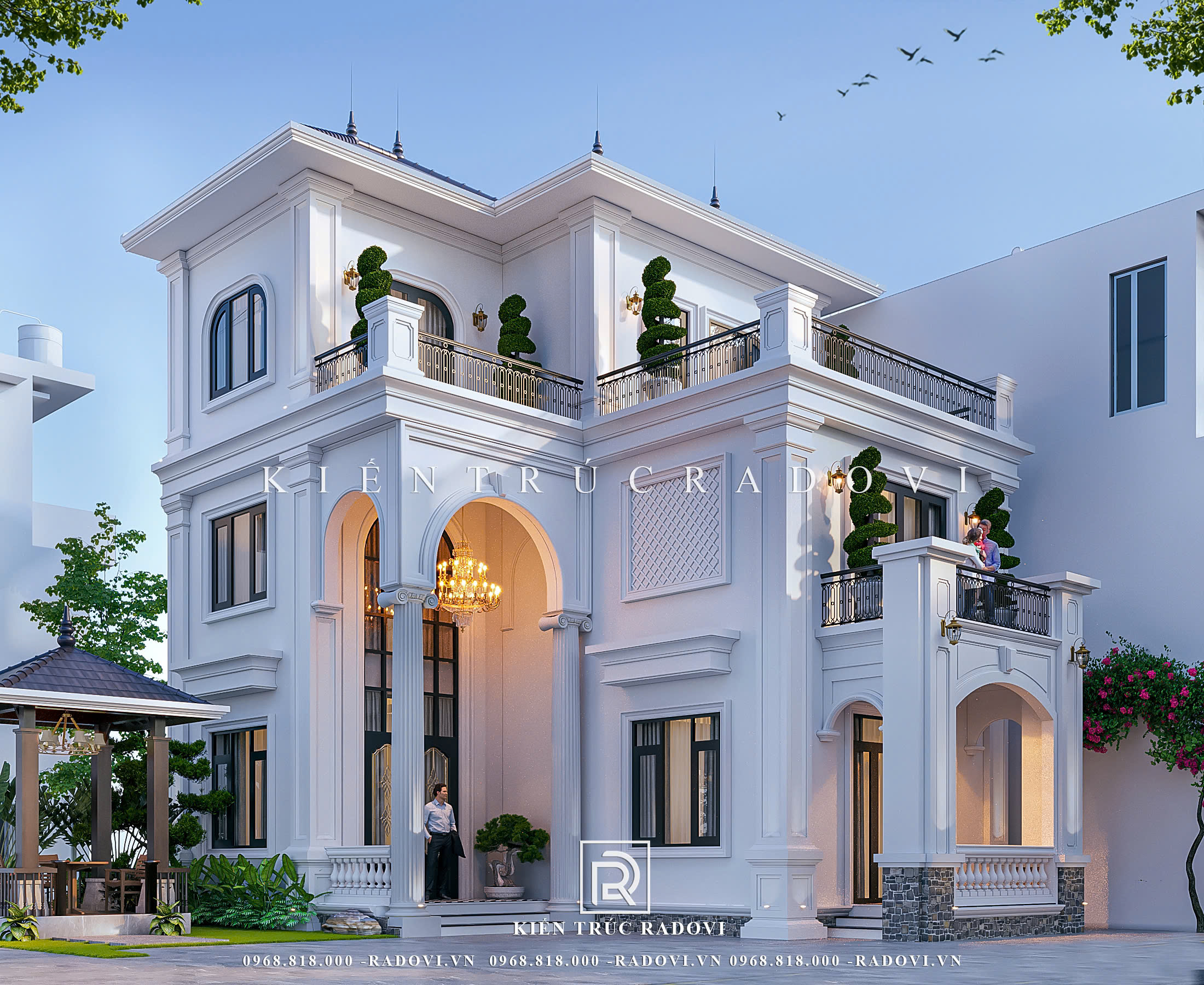 Biệt thự tân cổ điển nhẹ nhàng