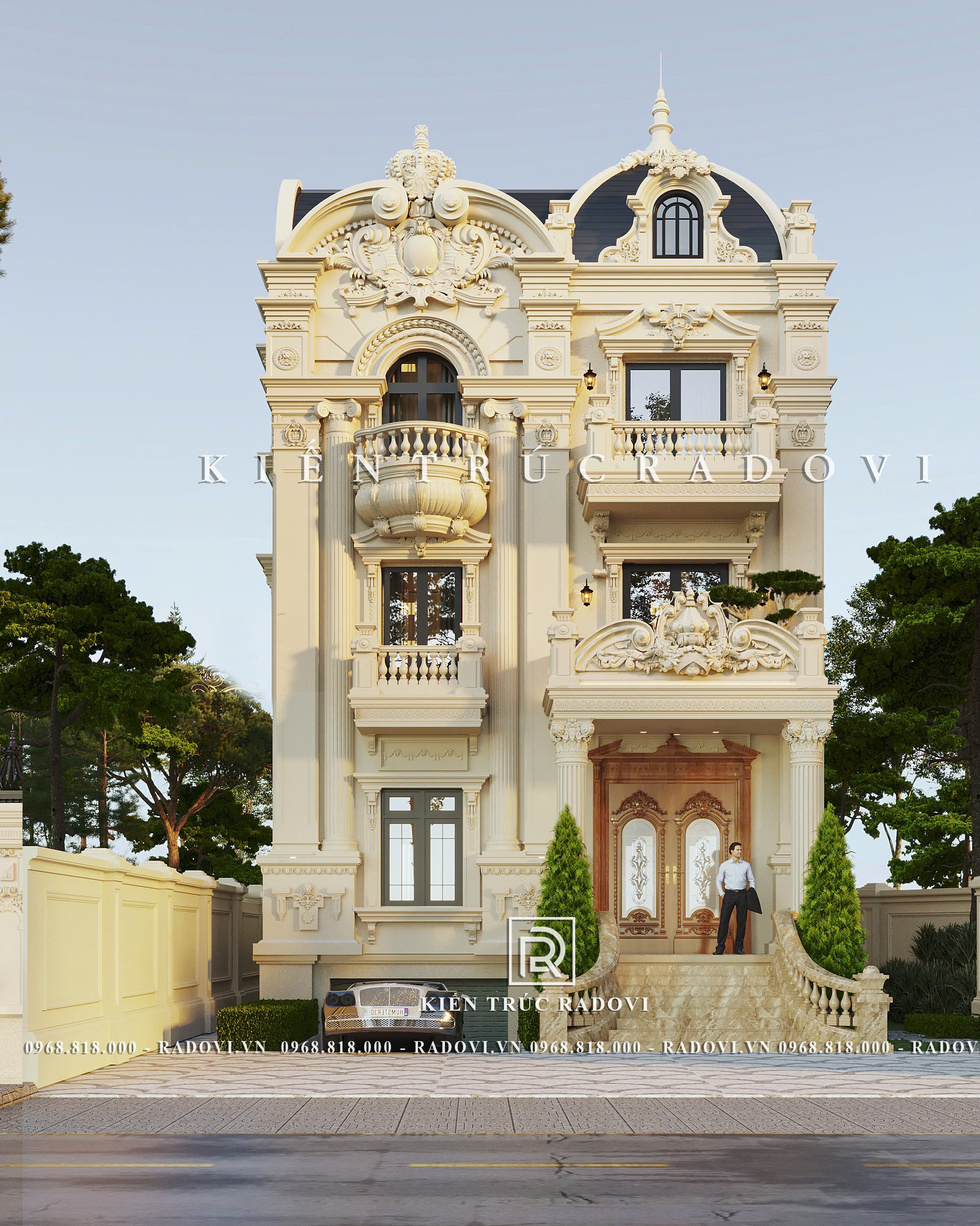 Sản phẩm chính biệt thự cổ điển 3 tầng