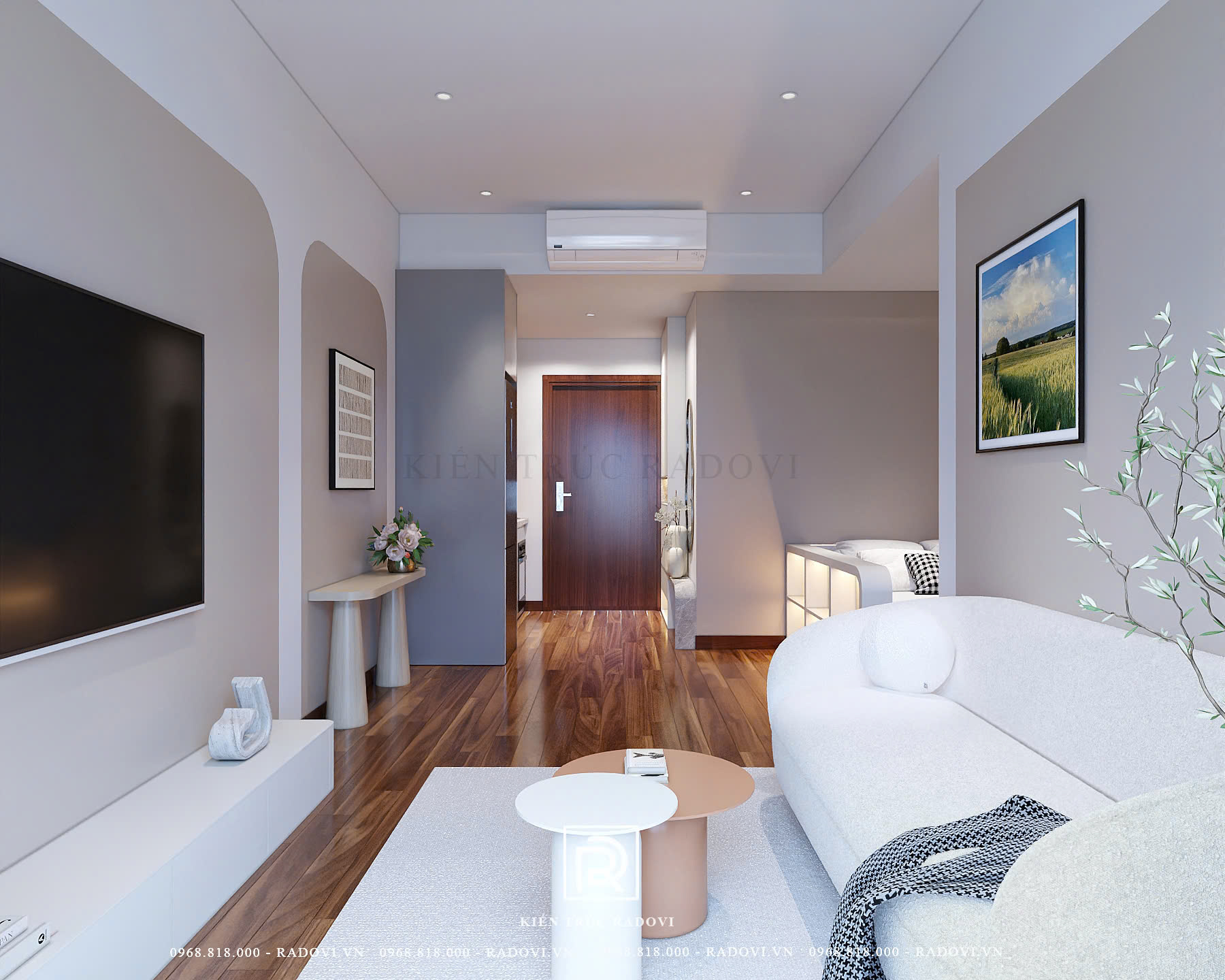 Nội thất chung cư tối giản và tối ưu không gian