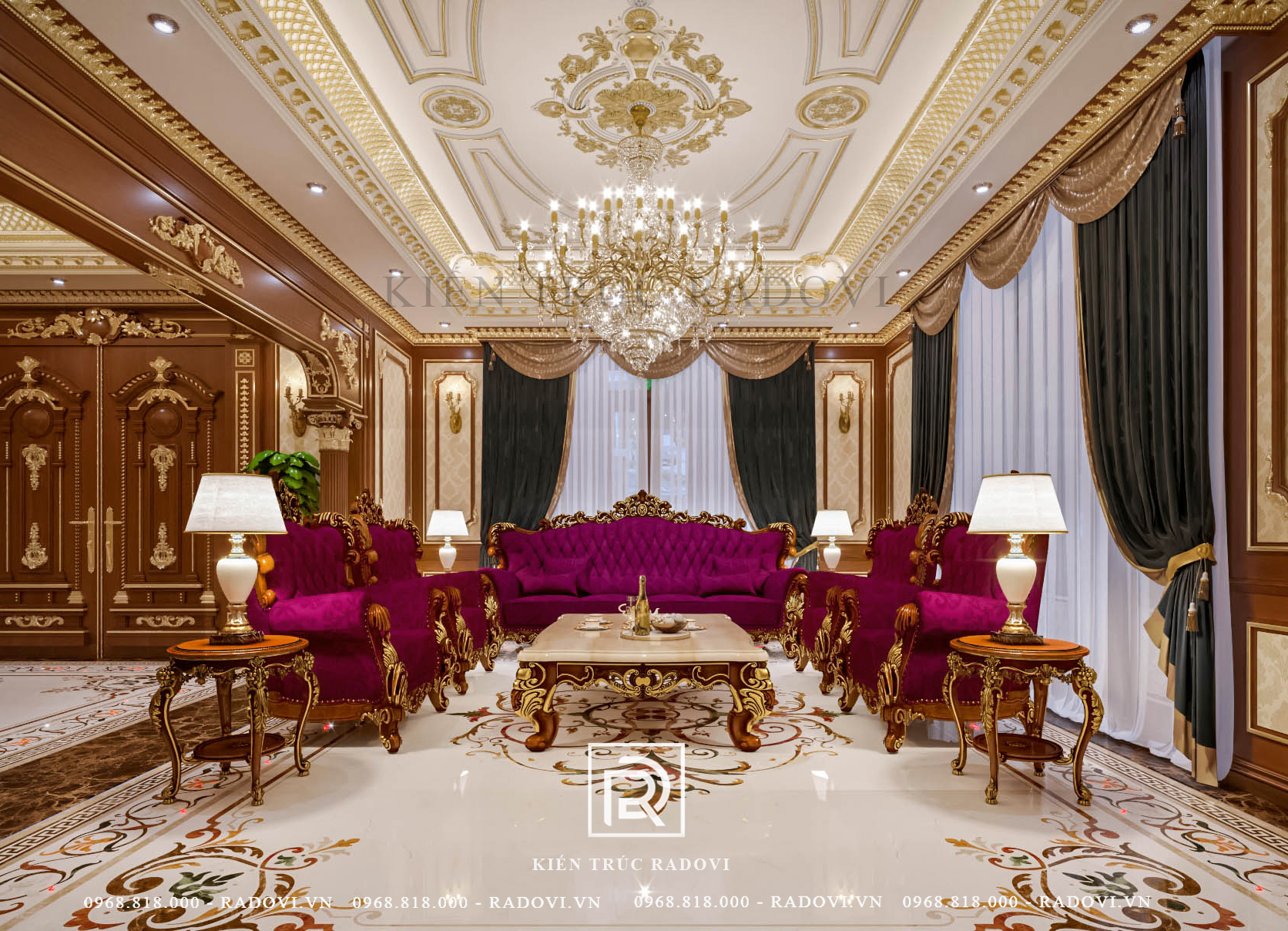 Nội thất phong cách cổ điển, sang trọng