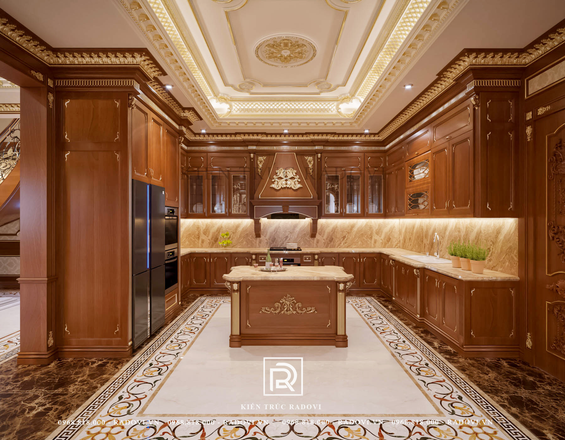 Phòng bếp hiện đại tiện nghi